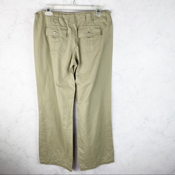 [Arizona] Tan Cargo Utility Embroidery Pants - Picture 3 of 4